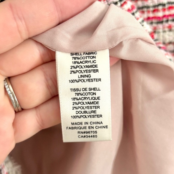 Rebecca Taylor Optic Tweed Sheath Dress & Jacket Outfit Set Candy Apple Red Sz 2 - Picture 7 of 15